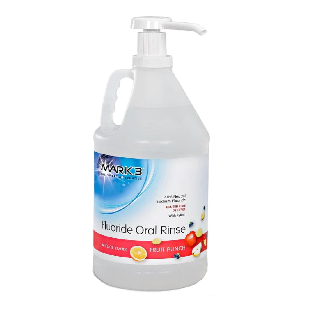 MARK3 Fluoride Oral Rinse 2% Neutral 64oz Fruit Punch 7178