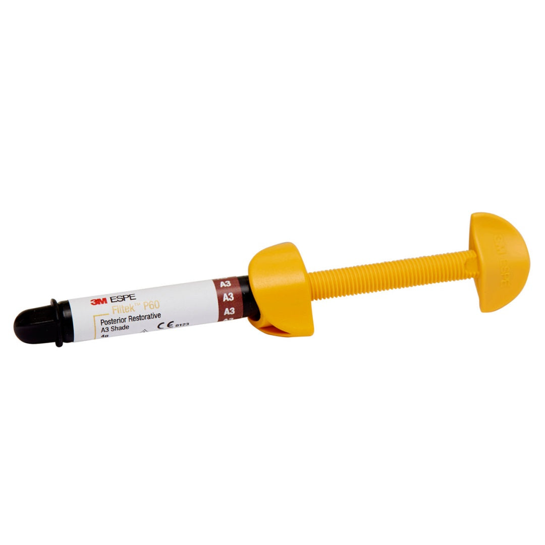 3M ESPE Filtek P60 Posterior Restorative Composite A3, 4g Syringe, Dental Composite for Long-Lasting Posterior Restorations, Fast Curing, Low Shrinkage.