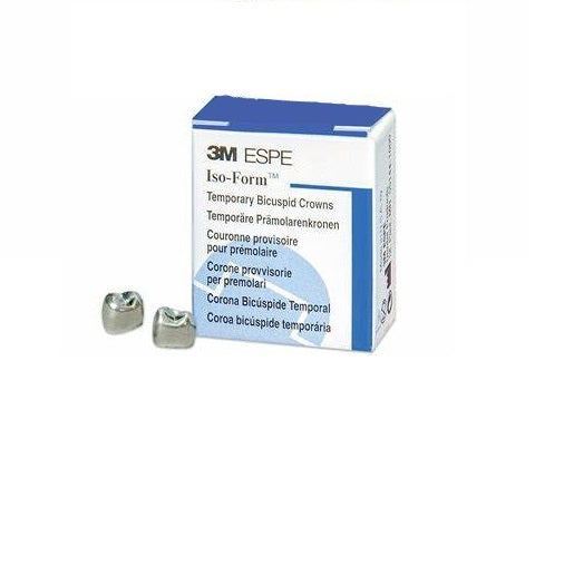 3M ESPE U56 Iso-Form Tin-Silver Alloy Crown Forms 5/Pk - Dental Crown Restoration Kit for Precise Tooth Repair