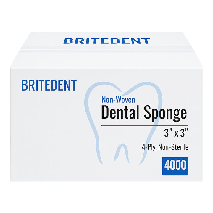 BRITEDENT Dental Gauze Sponges 3x3 Non-Woven Case