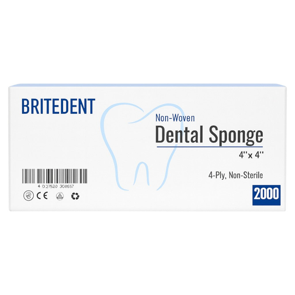 BRITEDENT Dental Gauze Sponges 4x4 Non-Woven Case