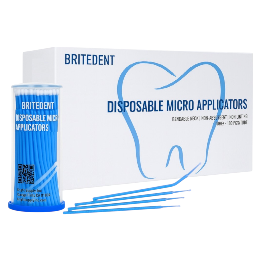 BRITEDENT Dental Micro Applicator Brushes Blue