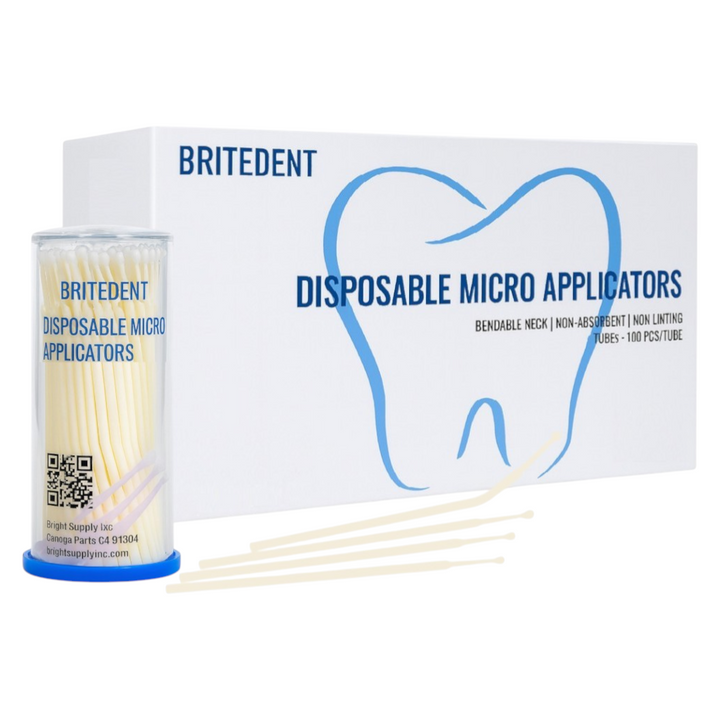 BRITEDENT Dental Micro Applicator Brushes White