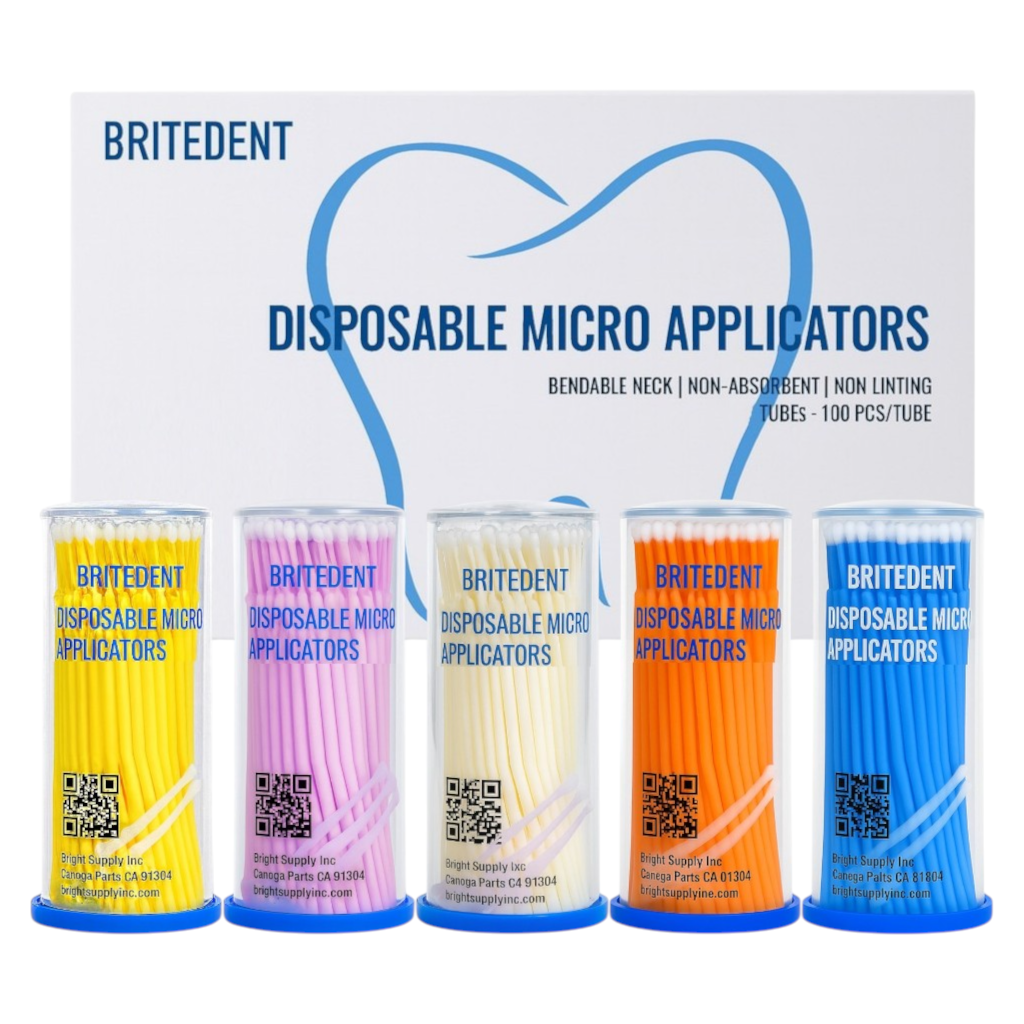 BRITEDENT Dental Micro Applicator Brushes assorted 