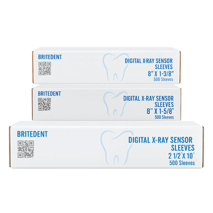 BRITEDENT digital X-ray sensor sleeves 500 box disposable dental barrier sleeves 