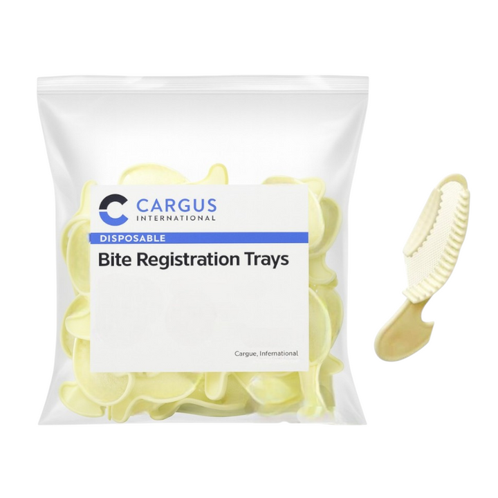 Cargus disposable bite registration trays quadrant