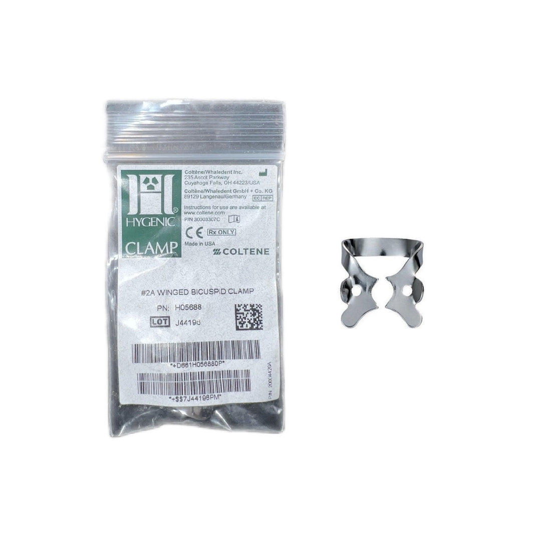 Coltene H05688 Winged-Molar Clamp - Size 2A Rubber Dam Clamp for Molars - Hygienic Dental Instrument for Precise Procedures - Single-Patient Use