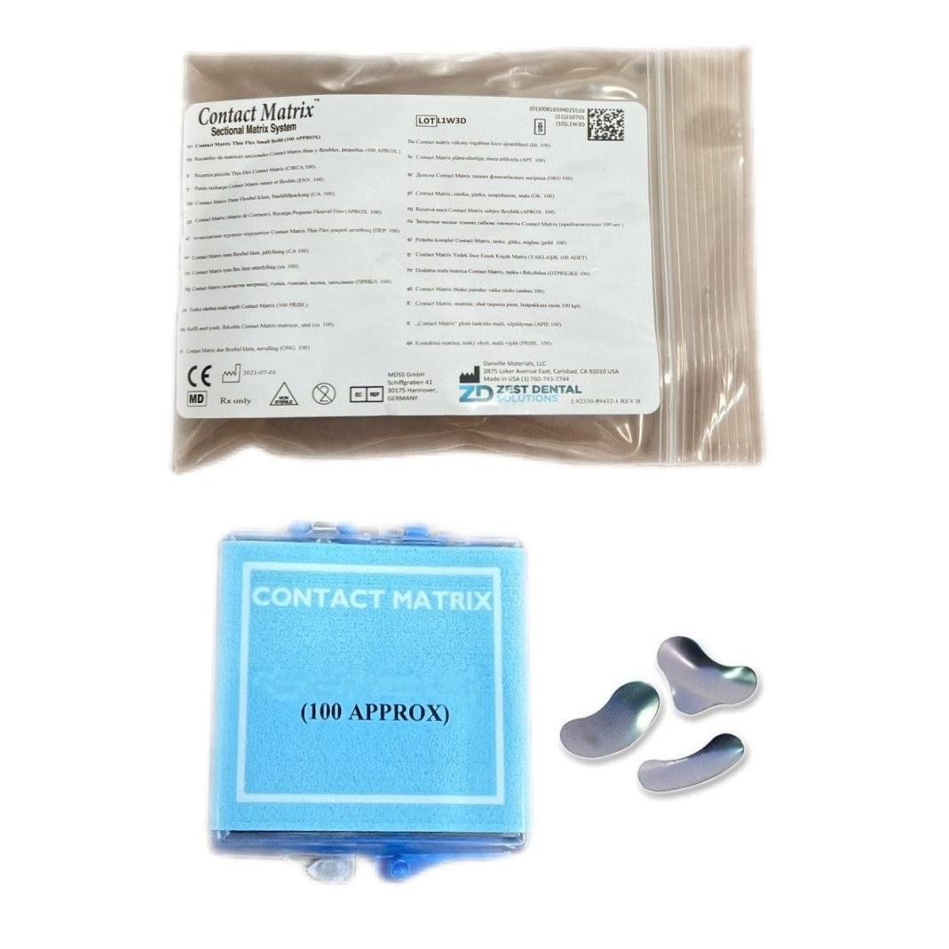 Danville Contact Matrix Refill: Stiff Flex Large 100/PK 90071 - .056mm Sectional Matrix for Dental Restorations