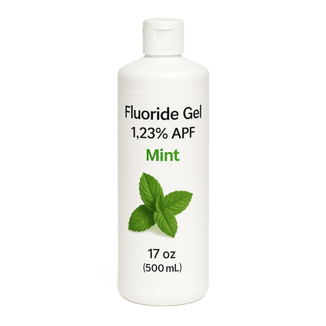 House Brand Fluoride Gel 1.23% APF Mint 17oz Bottle – Thixotropic Dental Fluoride Gel for Enamel Protection, Fast-Acting, Low pH, No Bitter Aftertaste


