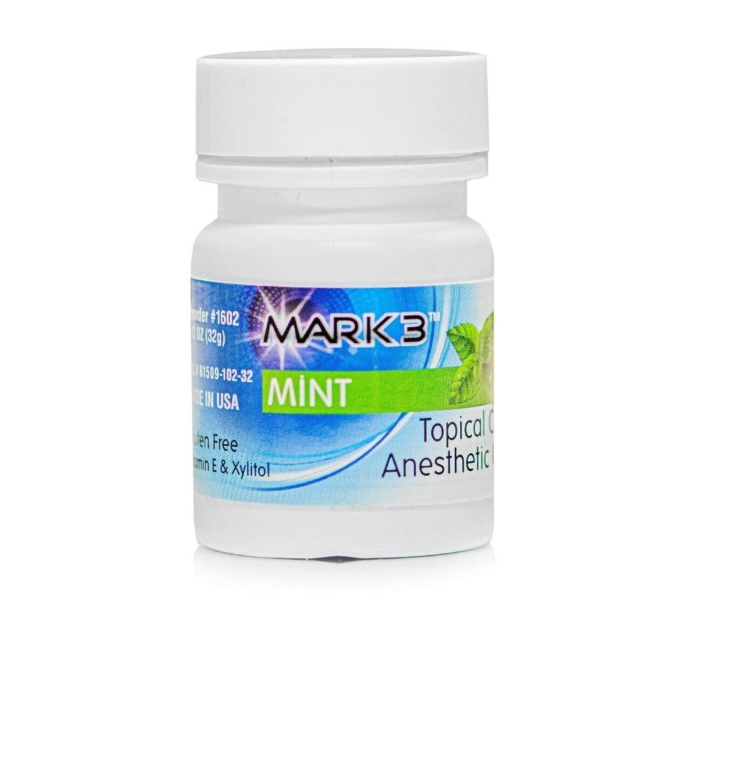 MARK3 Topical Anesthetic Gel Mint 1oz Jar 1602 – Madrid Dental Supply