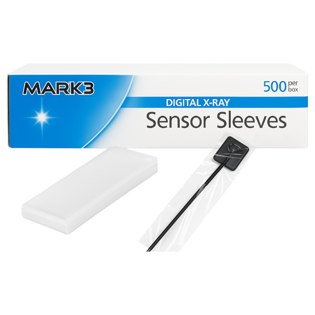 MARK3 digital X-ray sensor sleeves 500 box disposable barrier sleeves size 1 and 2