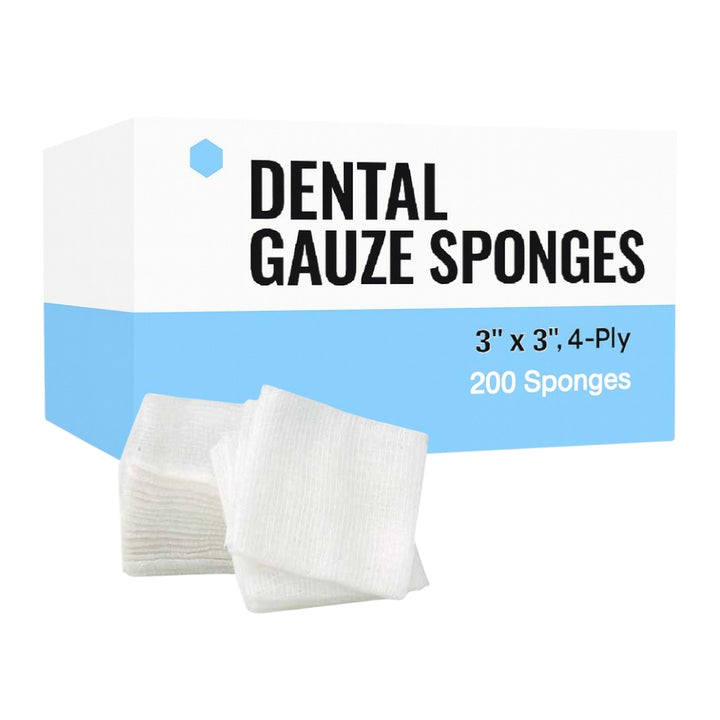 Madrid Dental Choice Absorbent Non-Sterile Gauze Sponges 3x3 Gauzes 4-Ply 