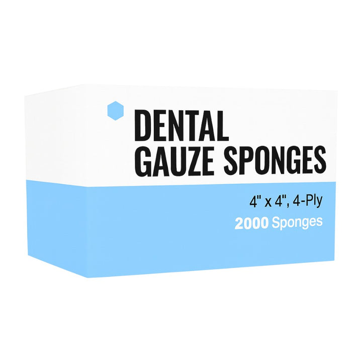 Madrid Dental Choice Disposable Absorbent Non-Sterile Gauze Sponges 4x4 Gauzes 4-Ply Case