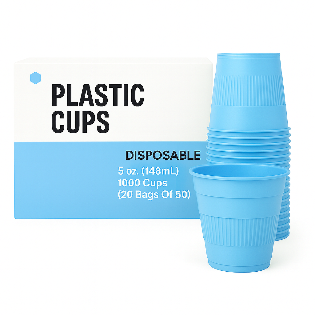 Madrid Dental Choice Disposable Plastic Cups Blue 5 oz 1000/Case