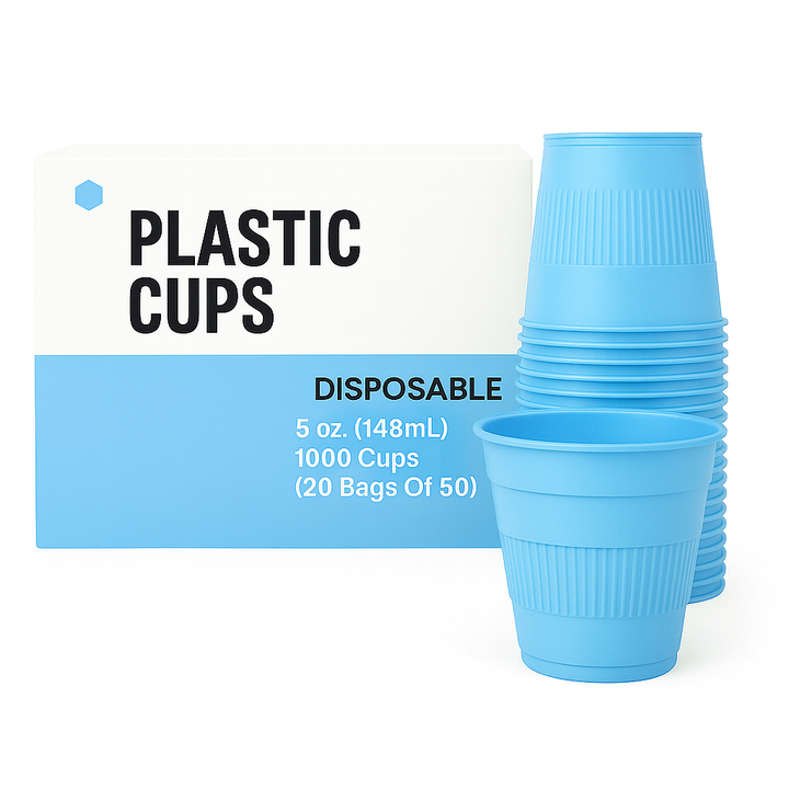 Madrid Dental Choice Disposable Plastic Cups Blue 5 oz 1000/Case