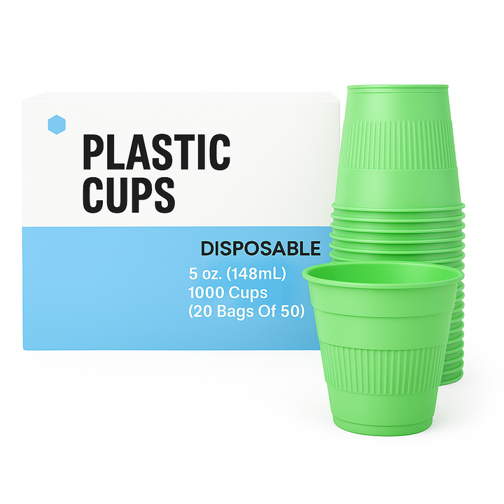 Madrid Dental Choice Disposable Plastic Cups Green 5 oz 1000/Case