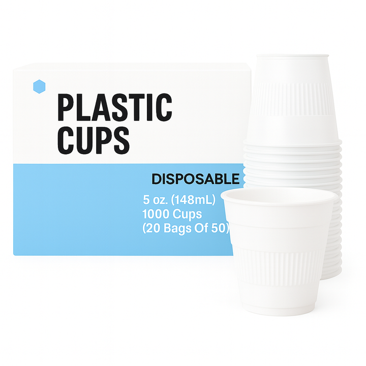 Madrid Dental Choice Disposable Plastic Cups White 5 oz 1000/Case