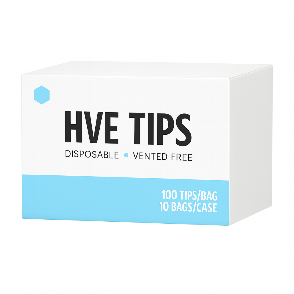 Madrid Dental Choice HVE Suction Tips White disposable vented latex-free case