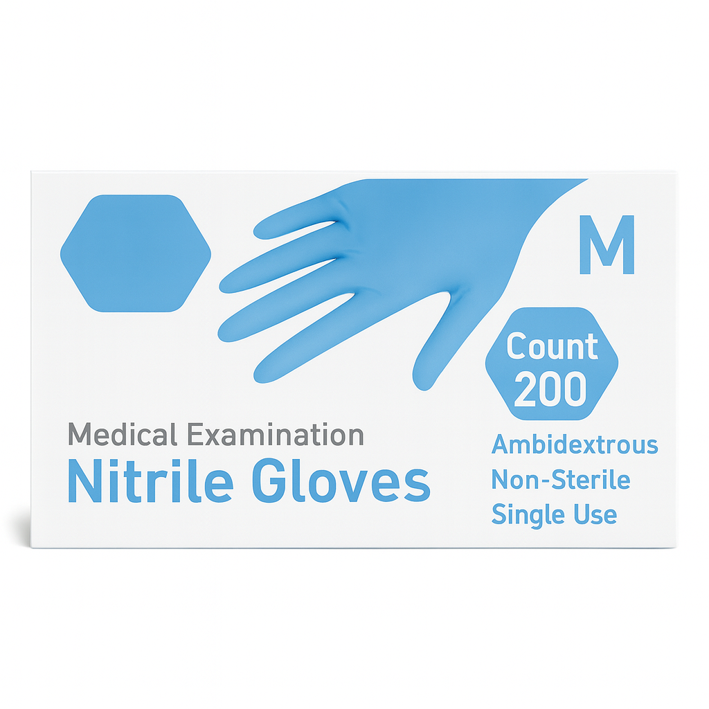 Madrid Dental Choice Nitrile Medical Grade Exam Gloves Medium 200/Count