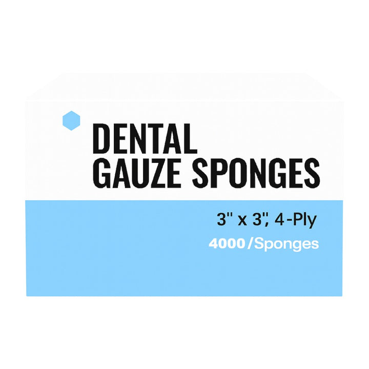 Madrid Dental Choice Disposable Absorbent Non-Sterile Gauze Sponges 3x3 Gauzes 4-Ply Case