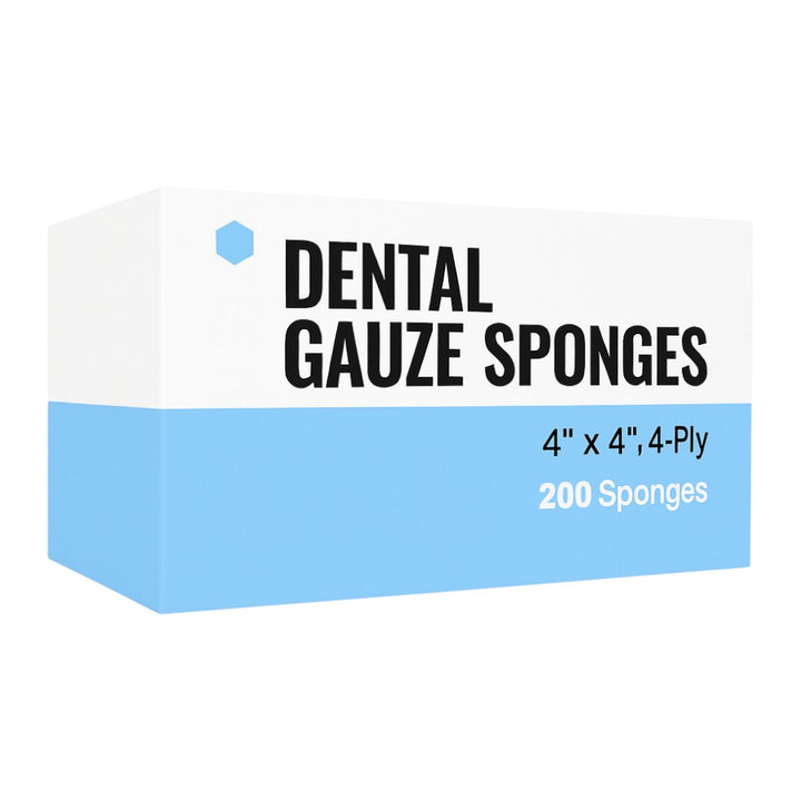 Madrid Dental Choice Disposable Absorbent Non-Sterile Gauze Sponges 4x4 Gauzes 4-Ply 200 Pack