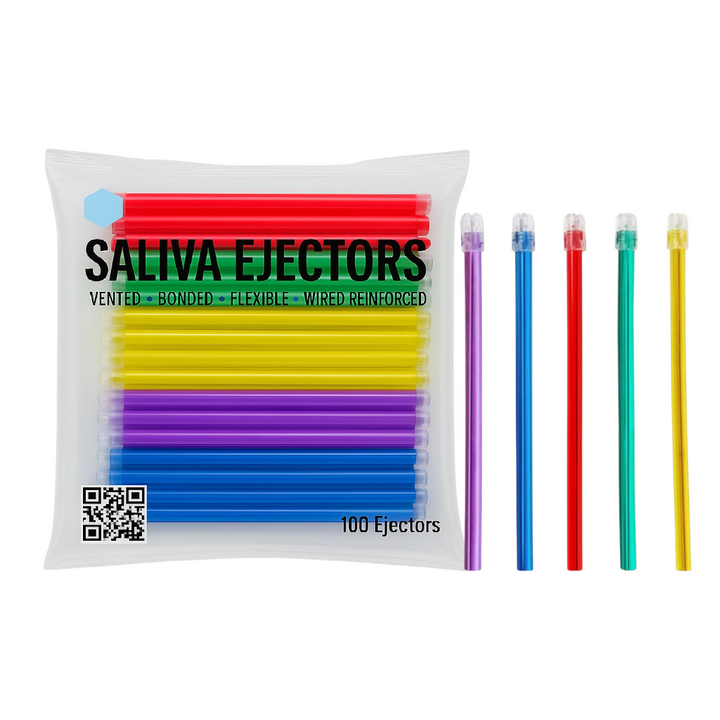 Madrid-Dental-Choice-Saliva-Ejectors-Assorted-disposable-100-Ejectors