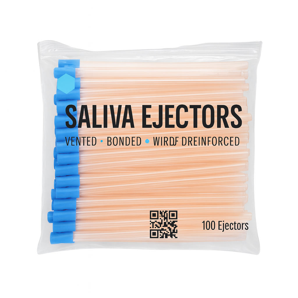 Madrid-Dental-Choice-Saliva-Ejectors-Clear-Blue-disposable-100-Ejectors-Bag