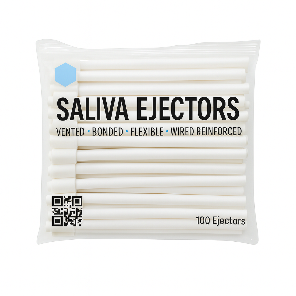 Madrid-Dental-Choice-Saliva-Ejectors-White-disposable-100-Ejectors-Bag