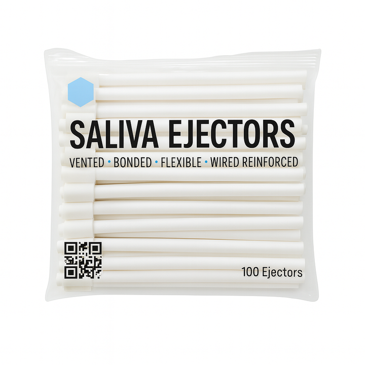 Madrid-Dental-Choice-Saliva-Ejectors-White-disposable-100-Ejectors-Bag