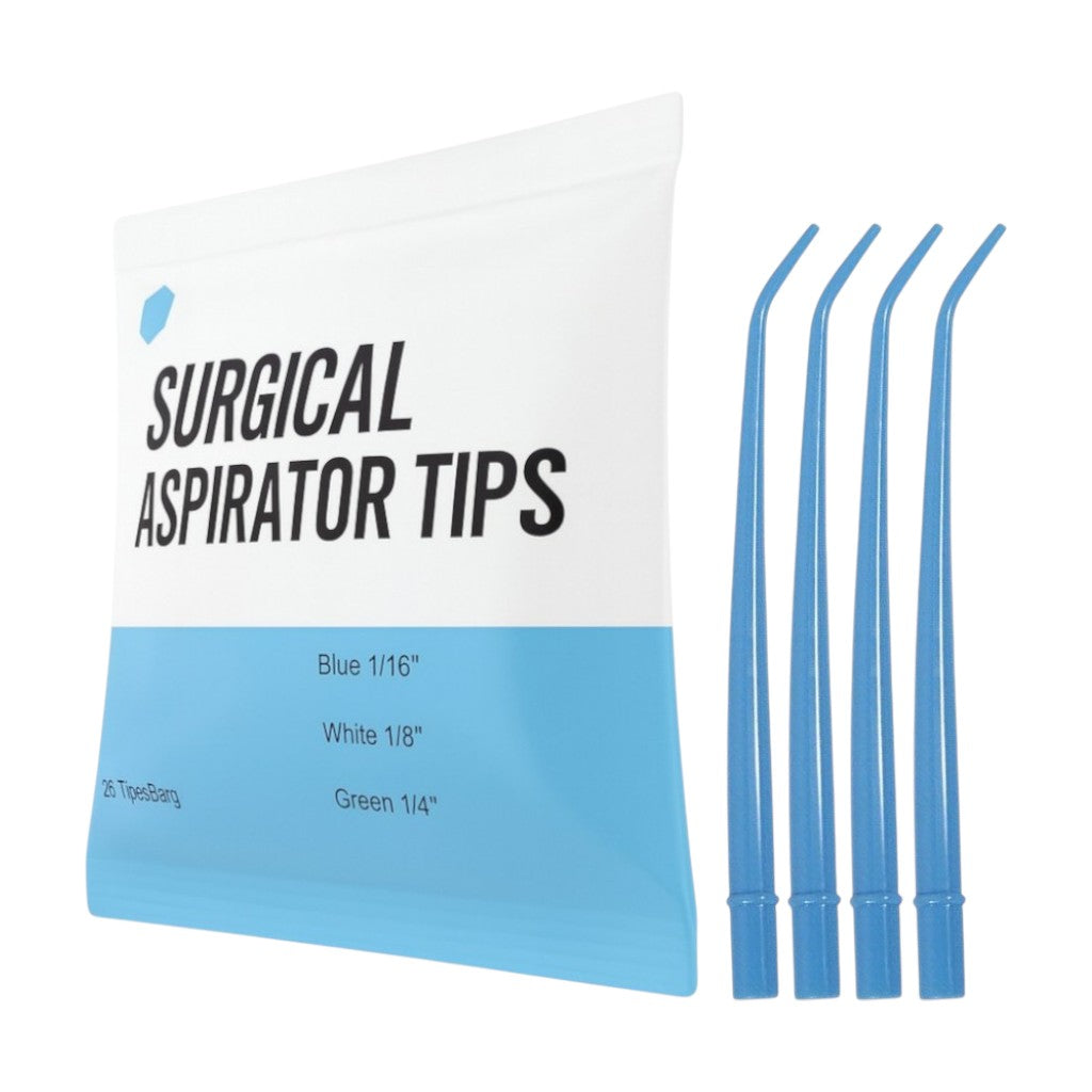 Madrid Dental Choice Surgical Aspirator Tips Blue 1/16" 25/Bag
