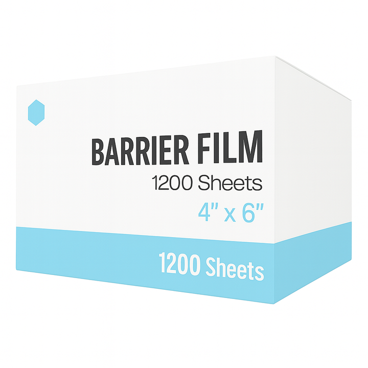 Madrid Dental Choice barrier film 4x6 adhesive protective sheets 1200 roll box 4 colors