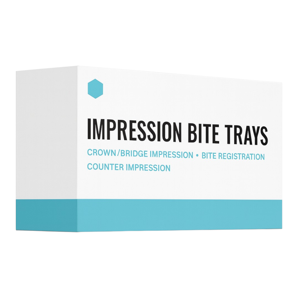 Madrid Dental Choice bite registration trays full arch anterior quadrant posterior sideless box