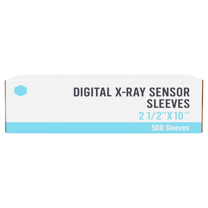 Madrid Dental Choice digital X-ray sensor sleeves clear disposable 500 box size 2 1/2 x 10