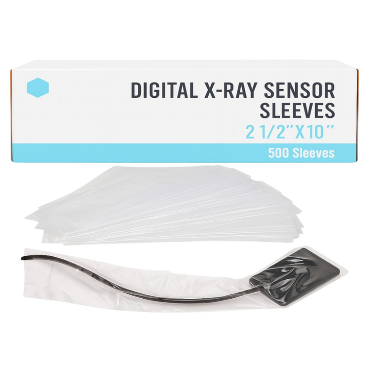 Madrid Dental Choice digital X-ray sensor sleeves disposable 500 box size 2 1/2 x 10