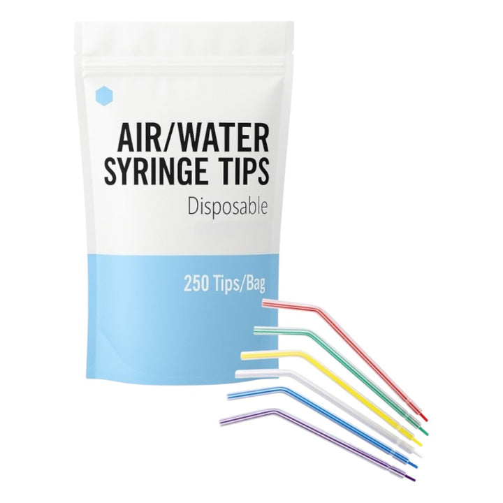 Madrid Dental Supply Assorted Colors Disposable Air Water Syringe Tips 250 Bag