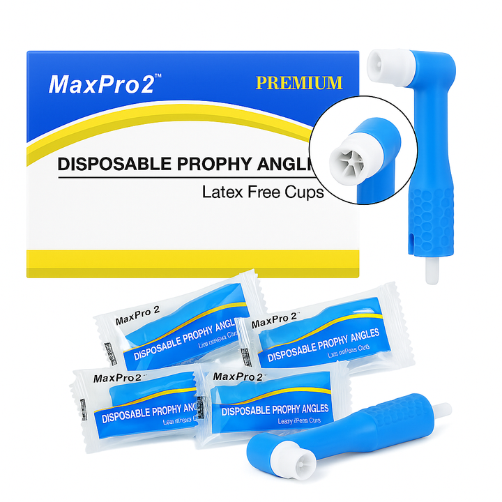 MaxPro 2 disposable prophy angles  firm white 