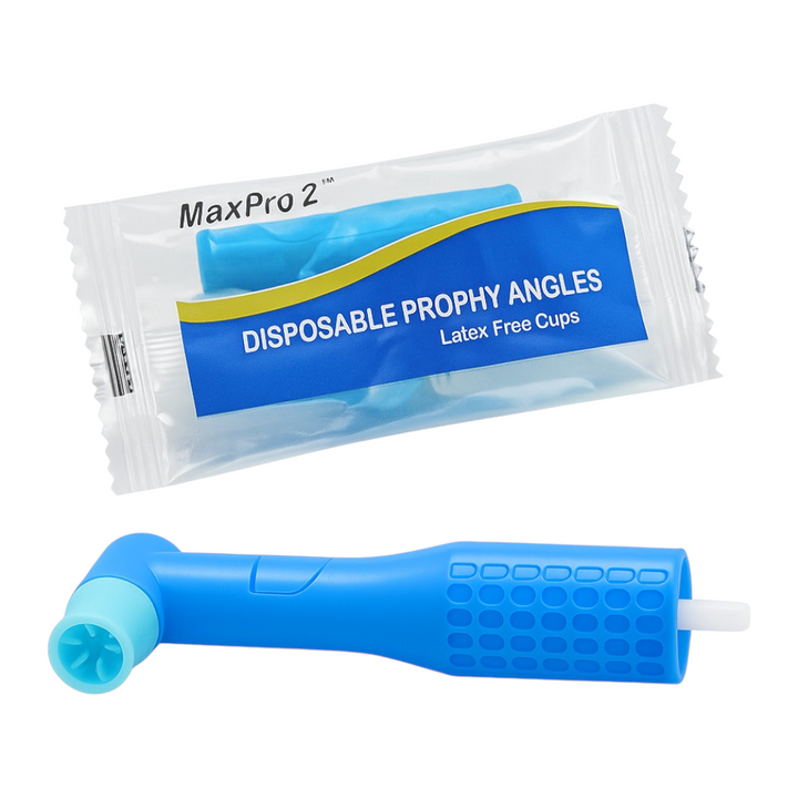 MaxPro 2 disposable prophy angles soft blue latex free cups