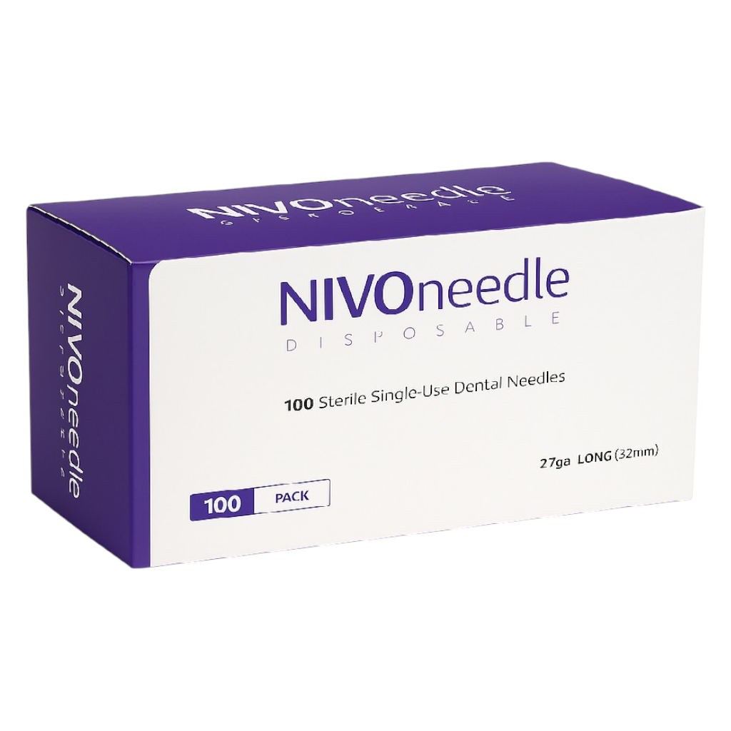 NIVO 27G Long Disposable Dental Anesthetic Needles sterile 100/Box