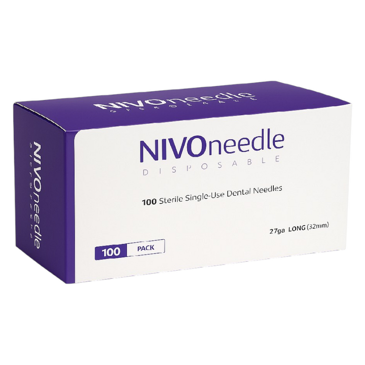 NIVO 27G Long Disposable Dental Anesthetic Needles sterile 100/Box
