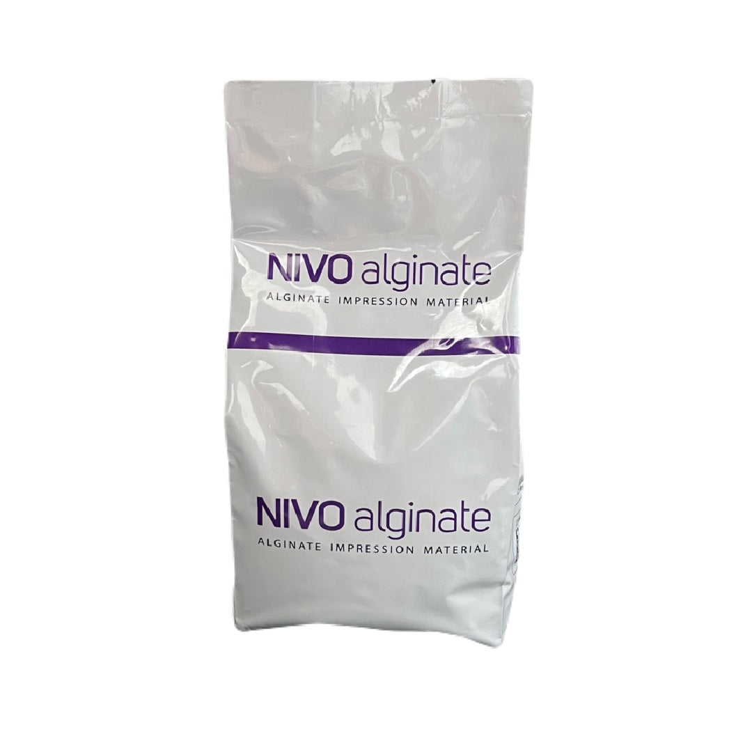 Nivo Chromatic Alginate Fast Set 1lb Pouch, Dental Dust-Free Color Changing Alginate Powder, Fast Setting, Cherry Flavor, Accurate Dental Impressions, Used for Study Casts, Preliminary Impressions, Orthodontic Casts, Mouth Guards, and Splints.