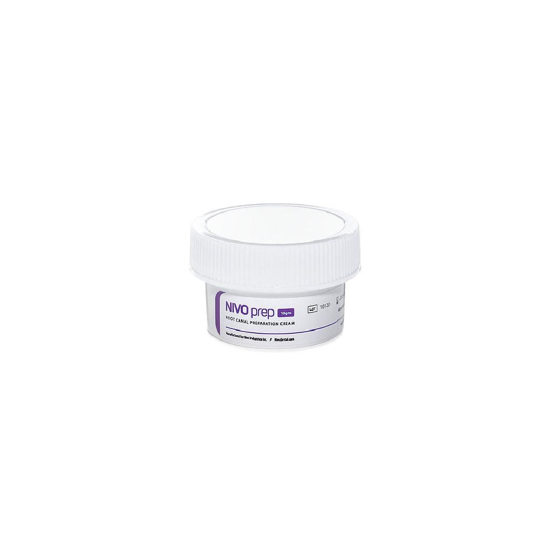 Nivo Prep Dental Root Canal Lube Preparation Cream, 18gm Jar NPJ18, Dental RC-Prep, Lubricates and Prepares Root Canals, Removes Calcifications, Prevents Instrument Binding, Used in Root Canal Procedures.