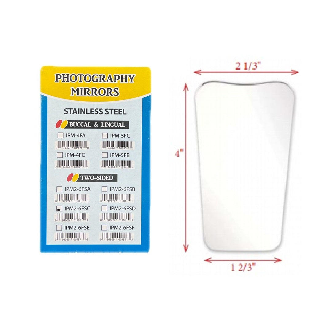 Optimize Pediatric Dental Imaging with Plasdent Two-Sided Extra Large Child Intraoral Photography Mirror IPM2-6FSC. Durable, Sterilizable, and Child-Friendly. Ideal for Clear and Accurate Images in Pediatric Dentistry.