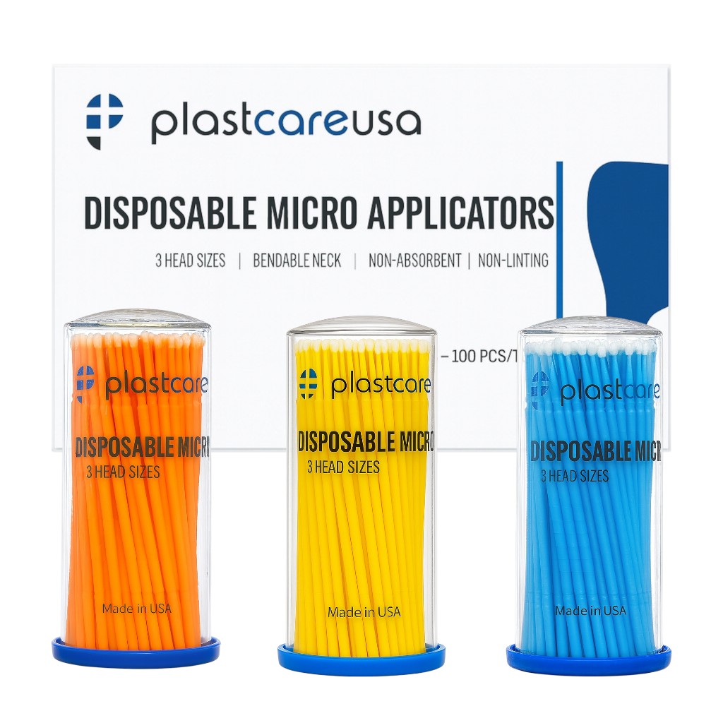 PlastCare USA Disposable Micro Applicators All Colors