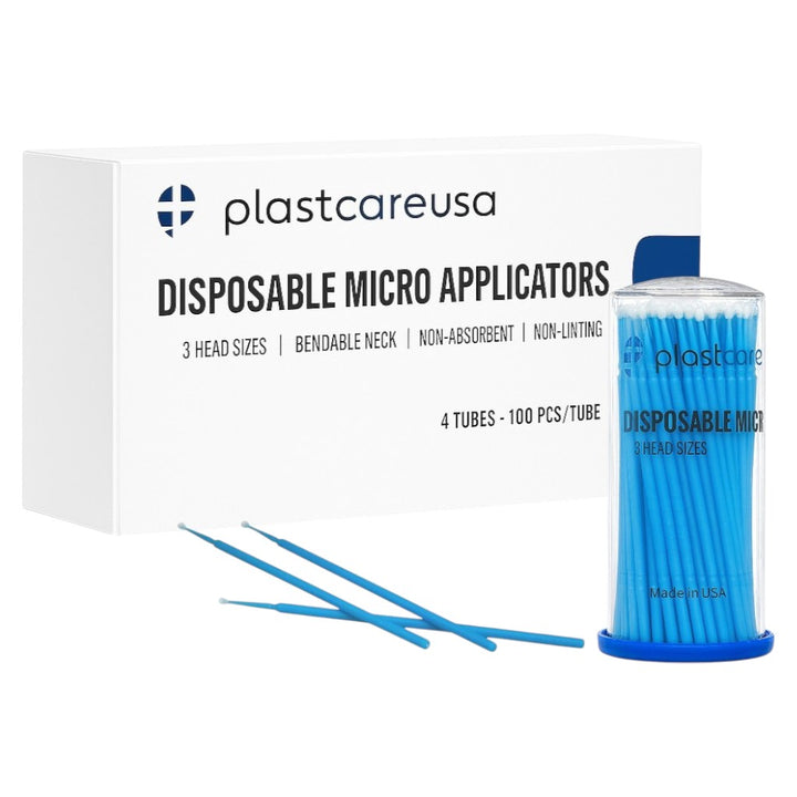 PlastCare USA Disposable Micro Applicators Blue