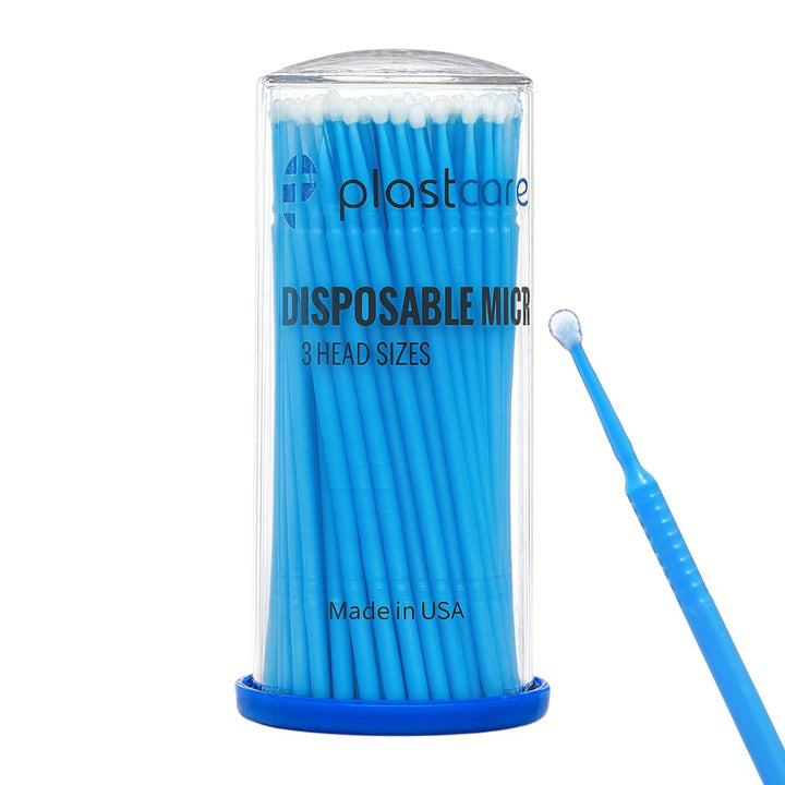 PlastCare USA Disposable Micro Applicators Blue