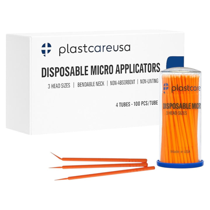 PlastCare USA Disposable Micro Applicators Orange