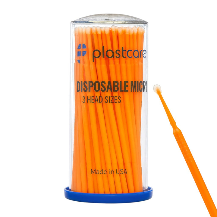 PlastCare USA Disposable Micro Applicators Orange