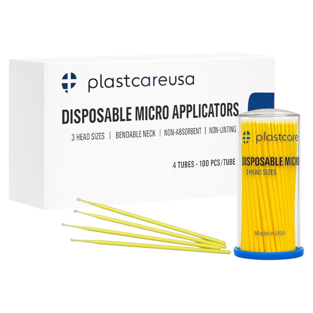 PlastCare USA Disposable Micro Applicators Yellow