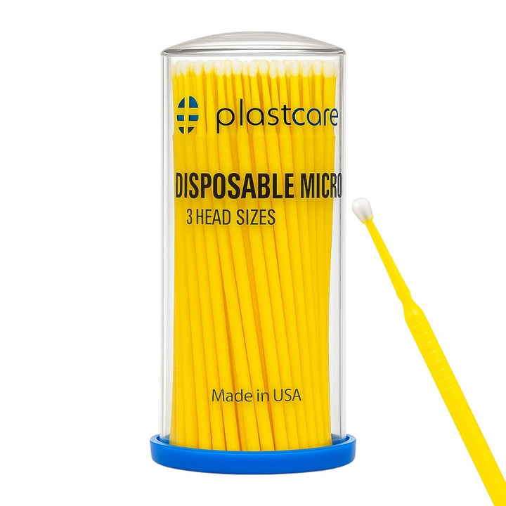 PlastCare USA Disposable Micro Applicators Yellow