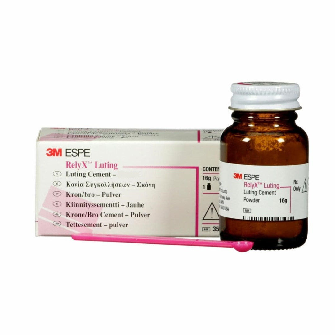 3M ESPE RelyX Luting Cement Powder 16gm Bottle 3515P - Dental Hybrid Glass Ionomer Cement, Fast Set, Easy Clean-Up, Sustained Fluoride Release, Minimal Post-Operative Sensitivity, Permanent Dental Cement